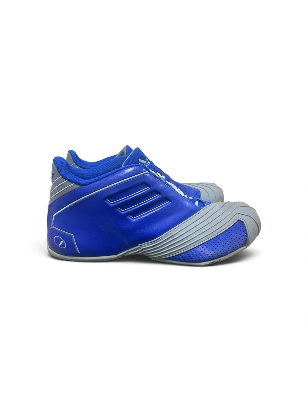 VTG 2012 Mens Royal Blue Grey Adidas NBA T-Mac 1 Retro Basketball Shoes Sz 12